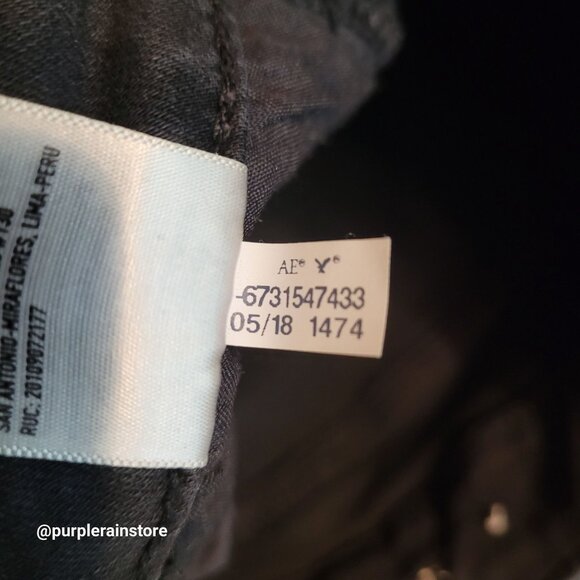 American Eagle Jeans 00 S Jegging Crop Hi Rise Next Level Stretch Fringe Hem - Picture 7 of 14